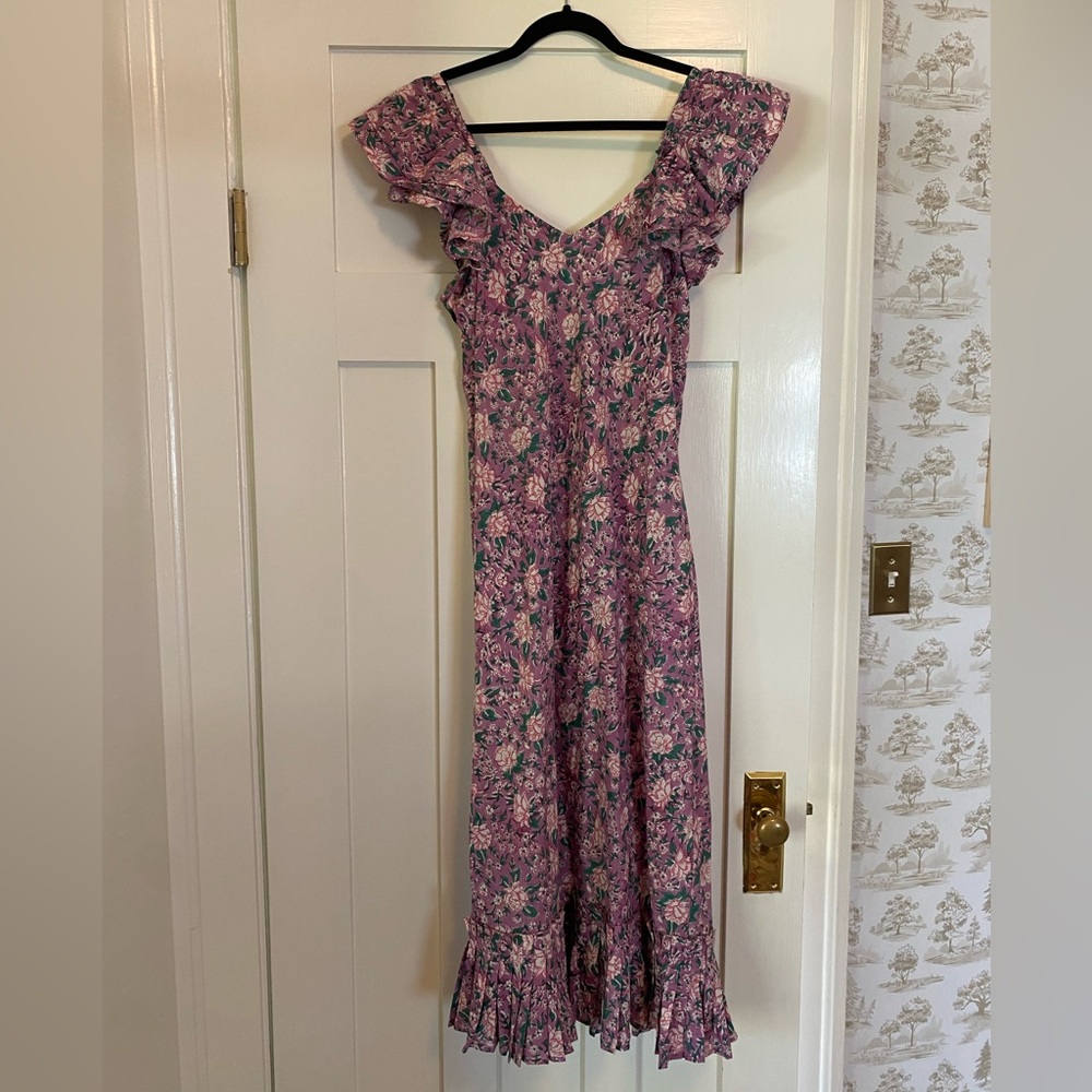 MILLE Resort and Travel Purple Floral Dress